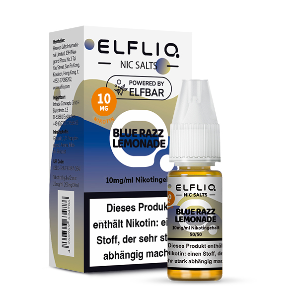 Elfbar ELFLIQ 10ml Blue Razz Lemonade 10 mg/ml