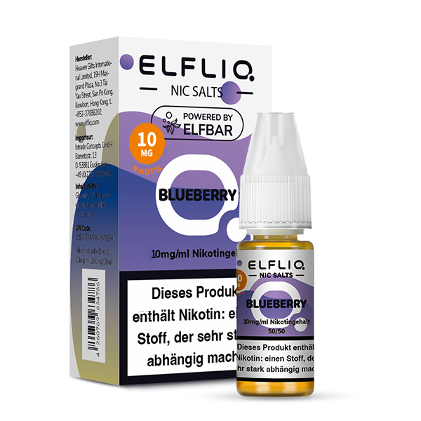 Elfbar ELFLIQ 10ml Blueberry 10 mg/ml