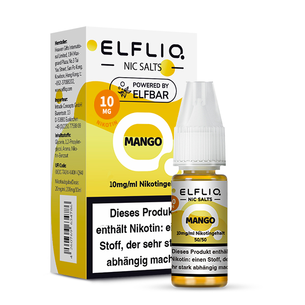 Elfbar ELFLIQ 10ml Mango 10 mg/ml