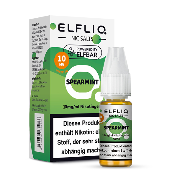 Elfbar ELFLIQ 10ml Spearmint 10 mg/ml