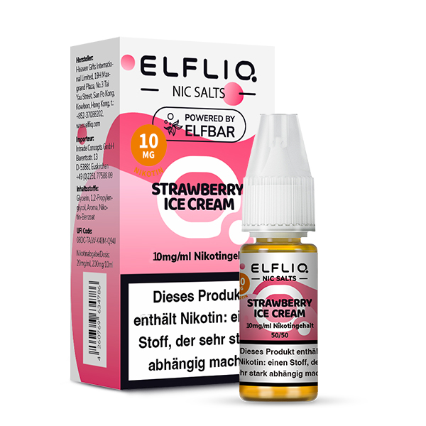 Elfbar ELFLIQ 10ml Strawberry Ice 10 mg/ml