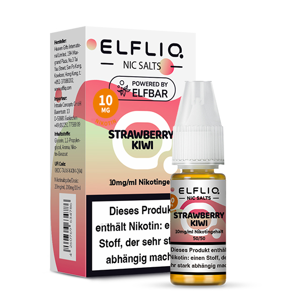 Elfbar ELFLIQ 10ml Strawberry Kiwi 10 mg/ml