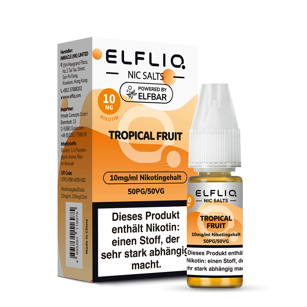Elfbar ELFLIQ 10ml Tropical Fruit 10 mg/ml