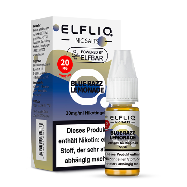 Elfbar ELFLIQ 10ml Blue Razz Lemonade 20 mg/ml