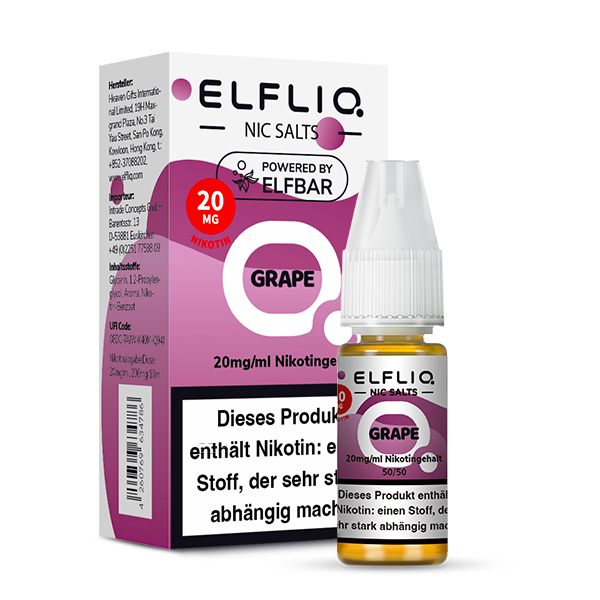 Elfbar ELFLIQ 10ml Grape 20 mg/ml