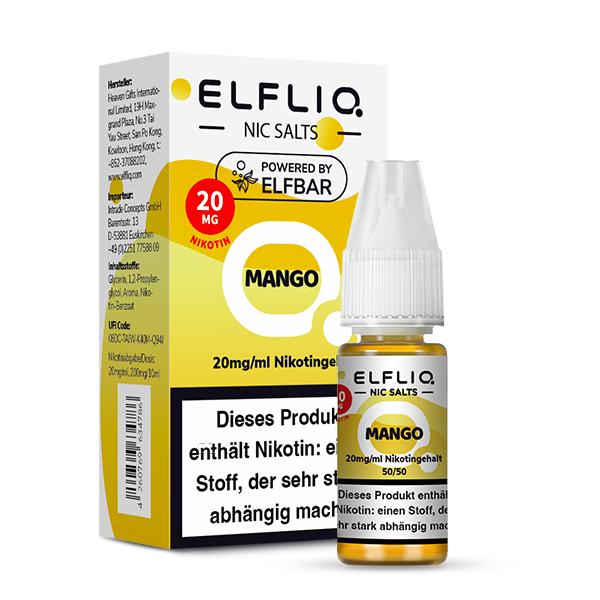 Elfbar ELFLIQ 10ml Mango 20 mg/ml