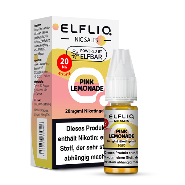 Elfbar ELFLIQ 10ml Pink Lemonade 20 mg/ml