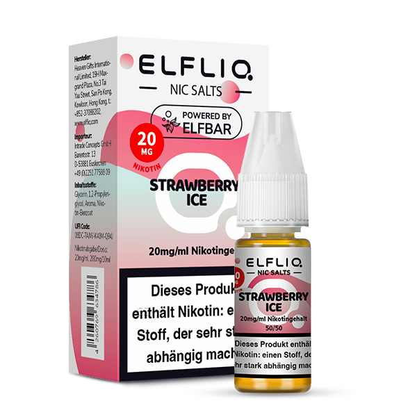 Elfbar ELFLIQ 10ml Strawberry Ice 20 mg/ml