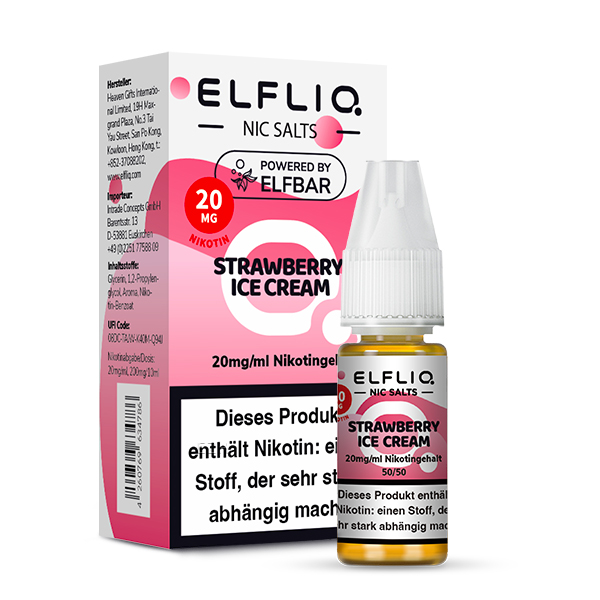 Elfbar ELFLIQ 10ml Strawberry Ice 20 mg/ml