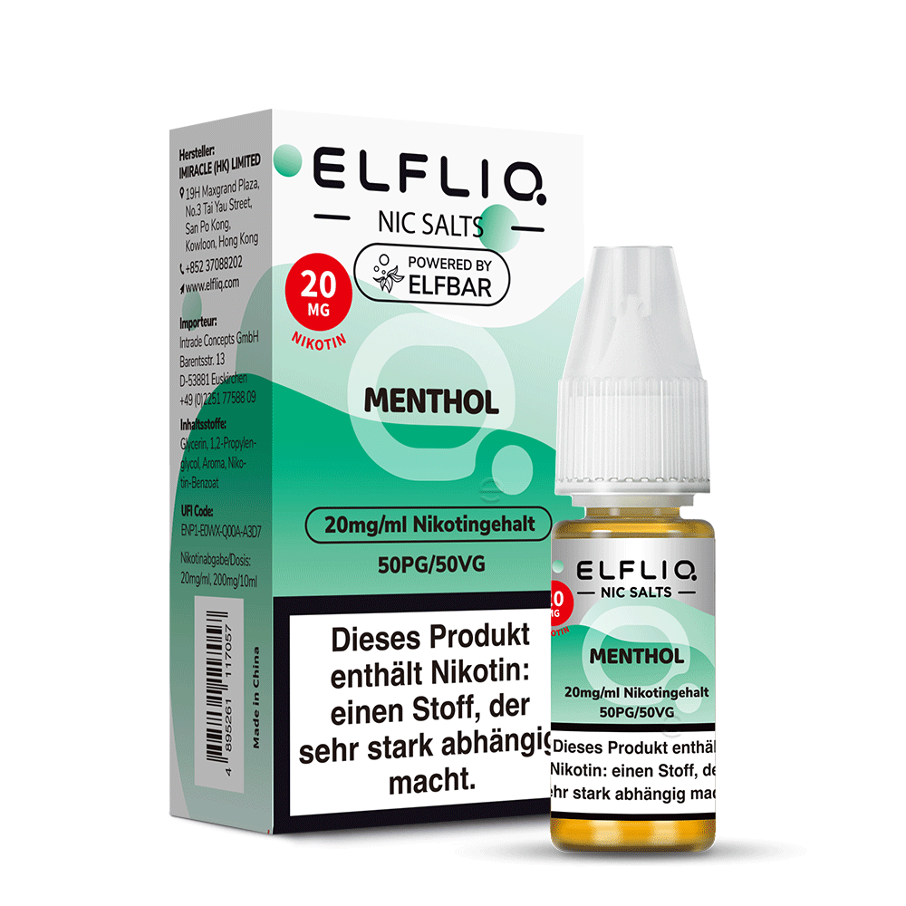 Elfbar ELFLIQ 10ml Menthol 20 mg/ml