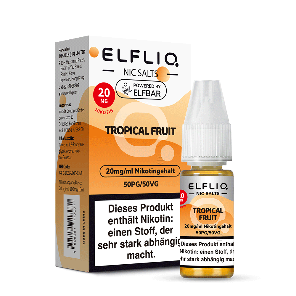 Elfbar ELFLIQ 10ml 20 mg/ml Tropical Fruit