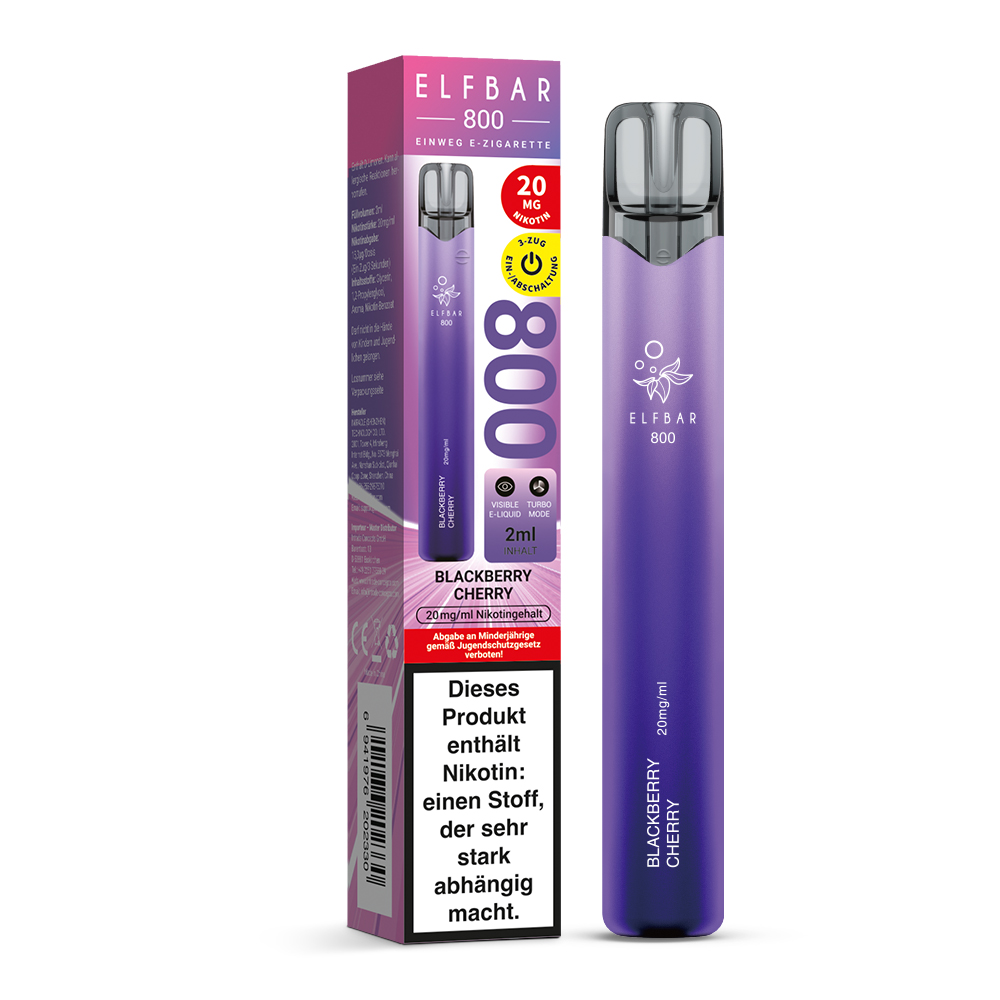 Elfbar 800 20 mg/ml Blackberry Cherry