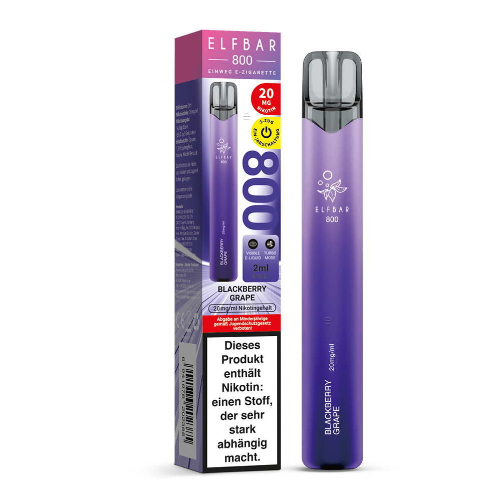 Elfbar 800 20 mg/ml Blackberry Grape
