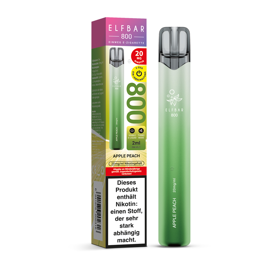 Elfbar 800 20 mg/ml Apple Peach