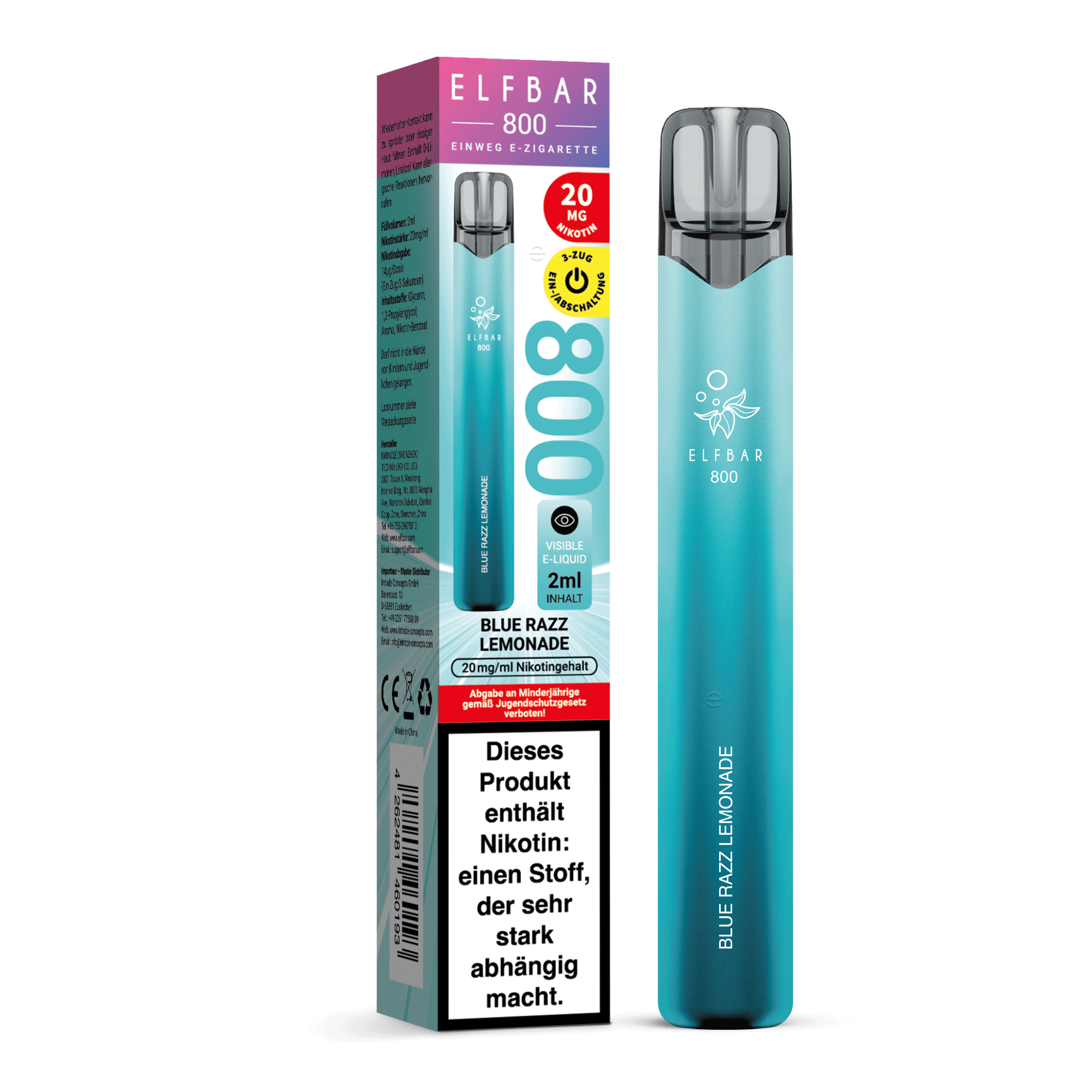 Elfbar 800 Blue Razz Lemonade 20 mg/ml