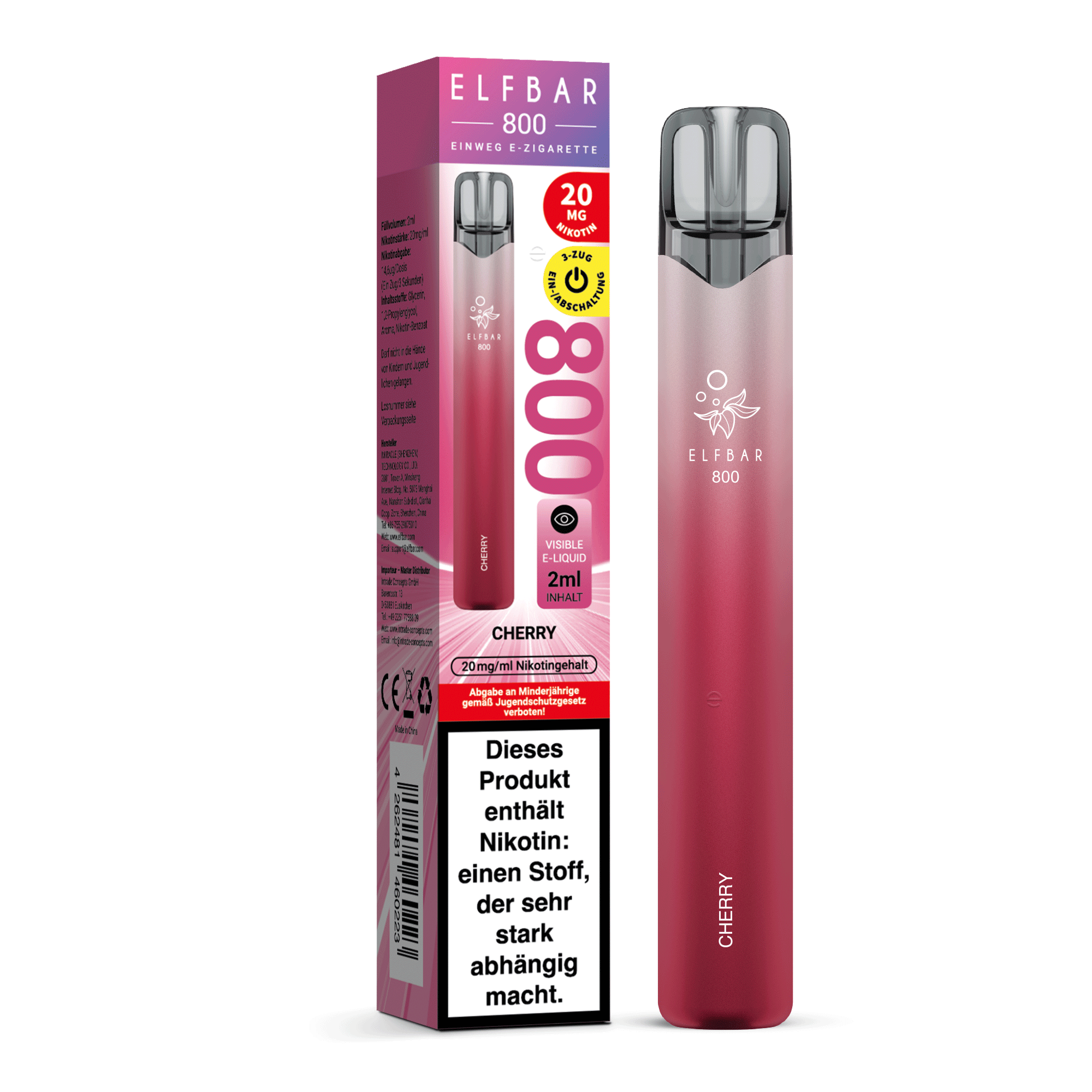 Elfbar 800 Cherry 20 mg/ml