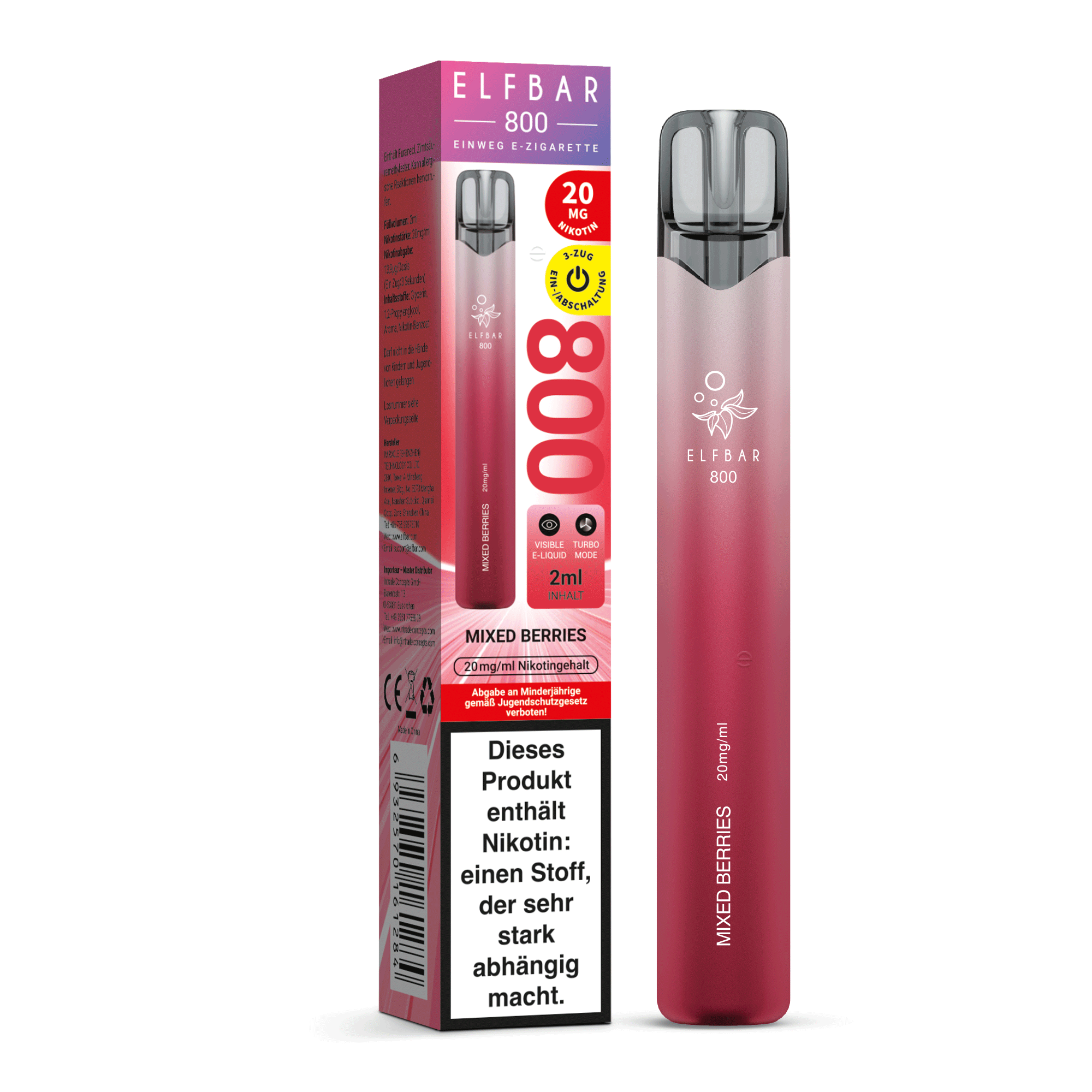 Elfbar 800 Mixed Berries 20 mg/ml