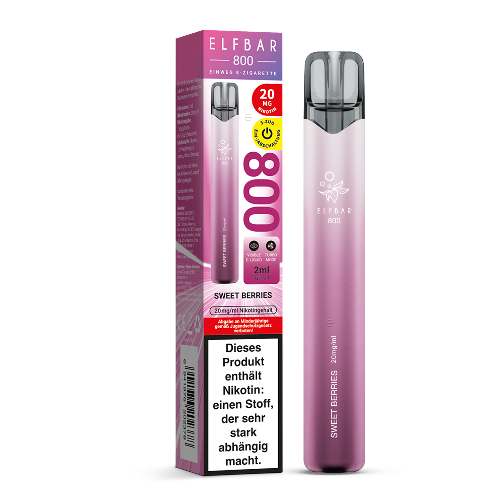 Elfbar 800 20 mg/ml Sweet Berries