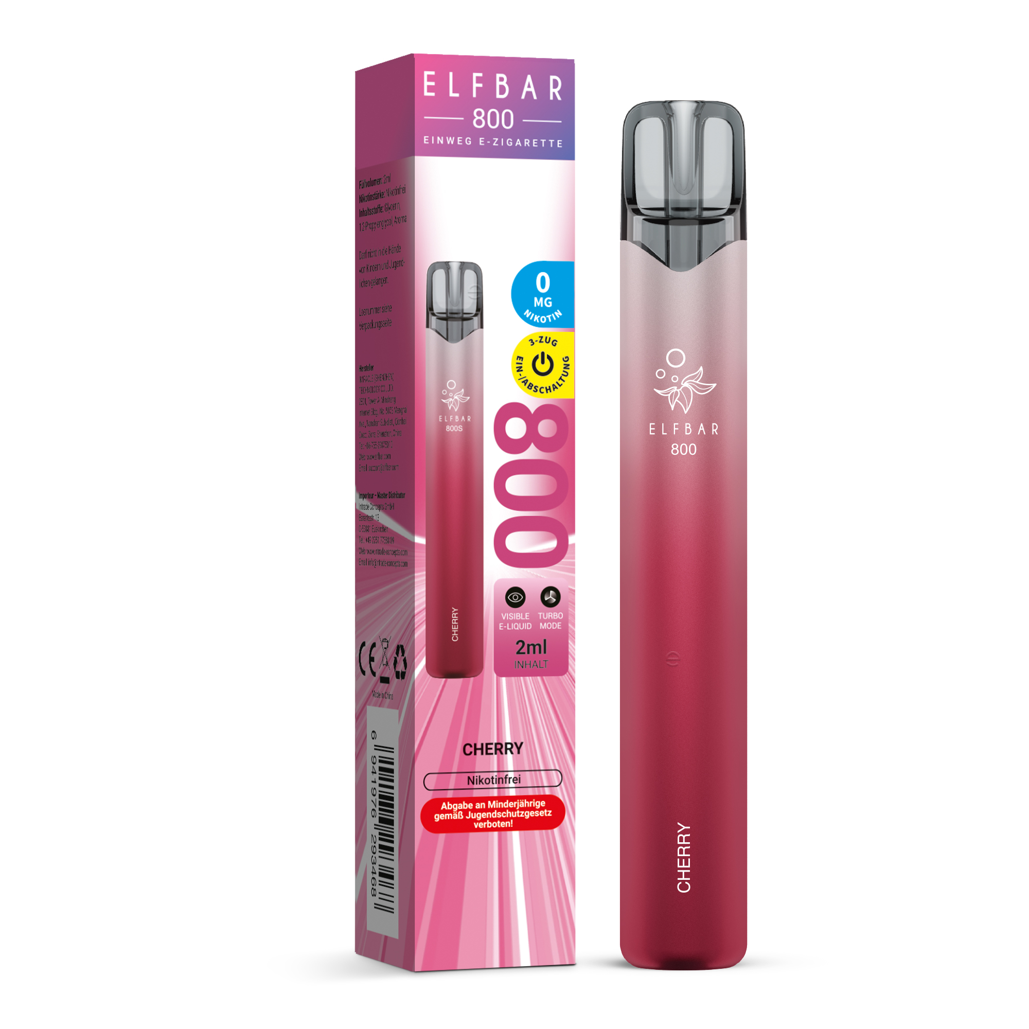Elfbar 800 Cherry 0 mg/ml