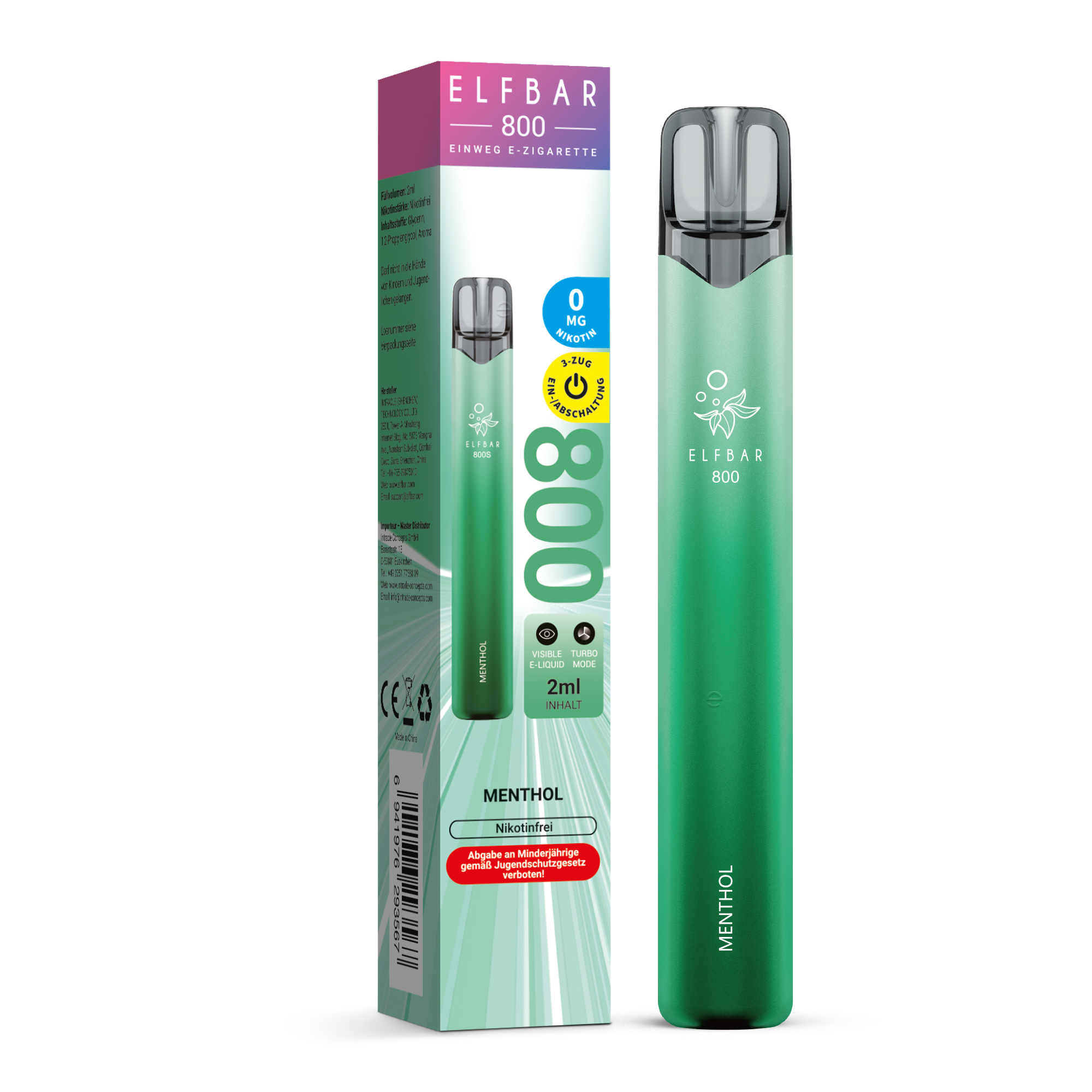 Elfbar 800 Menthol 0 mg/ml