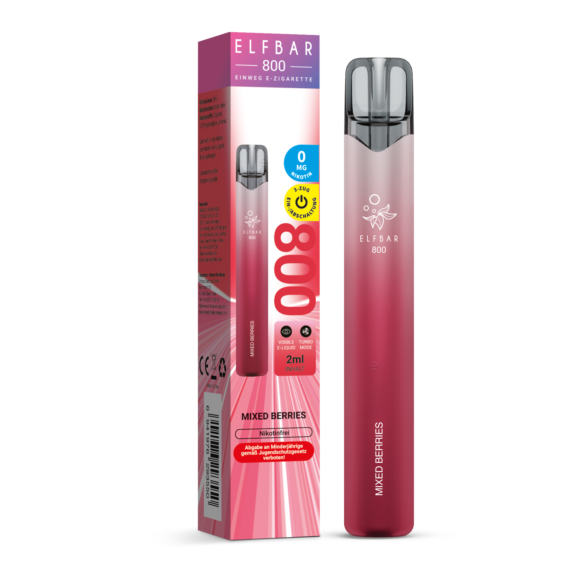 Elfbar 800 Mixed Berries 0 mg/ml
