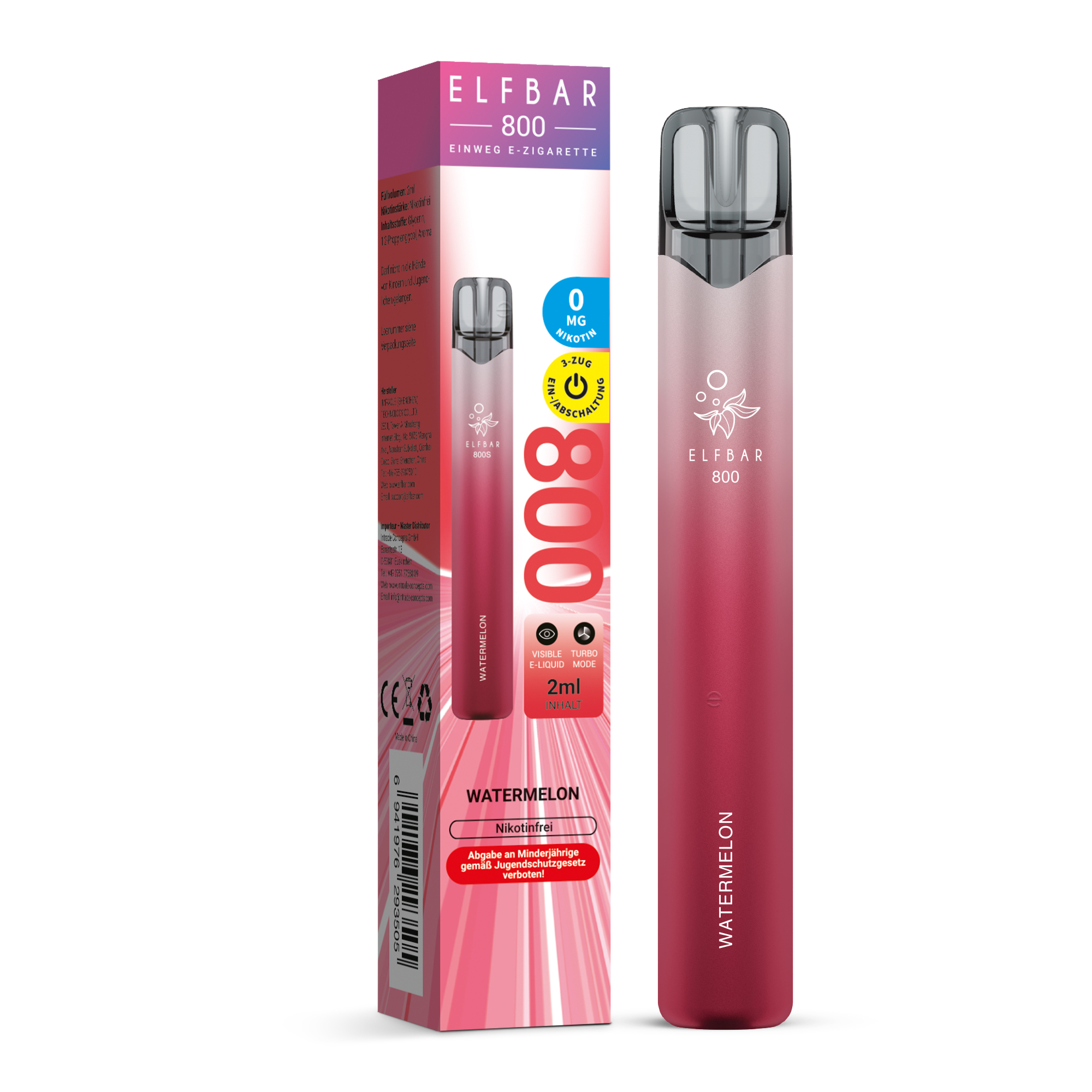 Elfbar 800 Watermelon 0 mg/ml