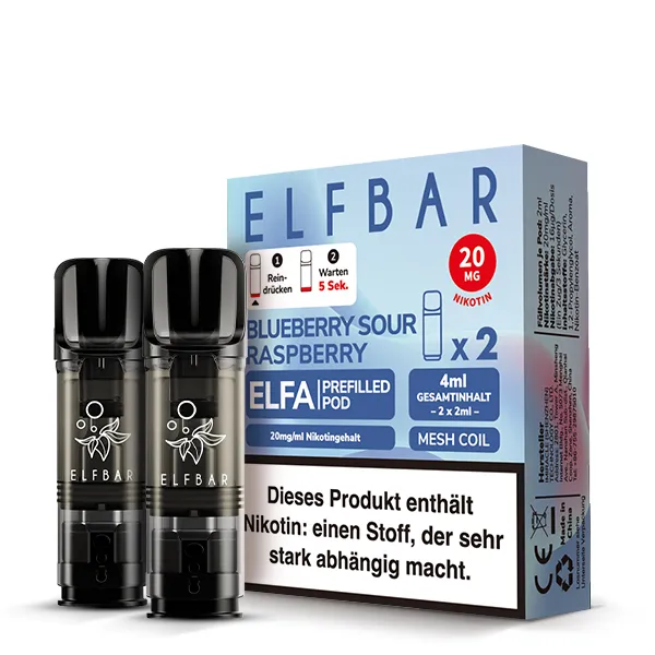 Elfbar ELFA Pods Blueberry Sour Raspberry 20 mg/ml