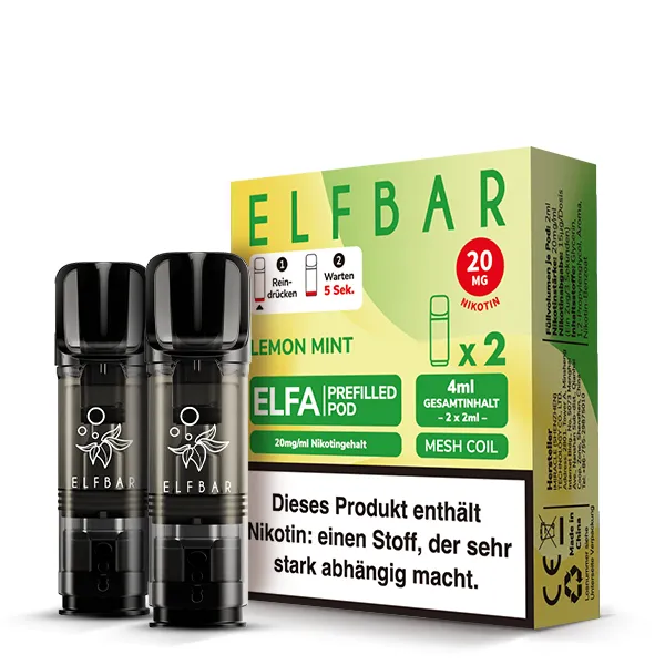 Elfbar ELFA Pods Lemon Mint 20 mg/ml
