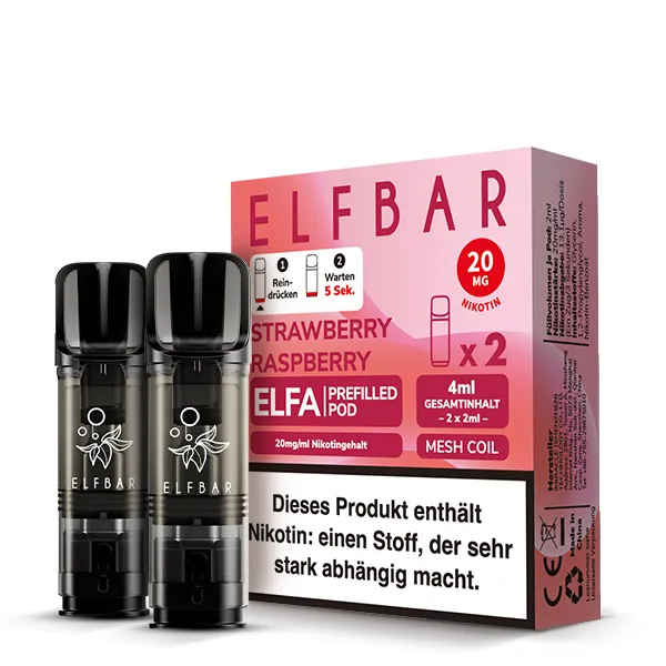 Elfbar ELFA Pods Strawberry Raspberry 20 mg/ml