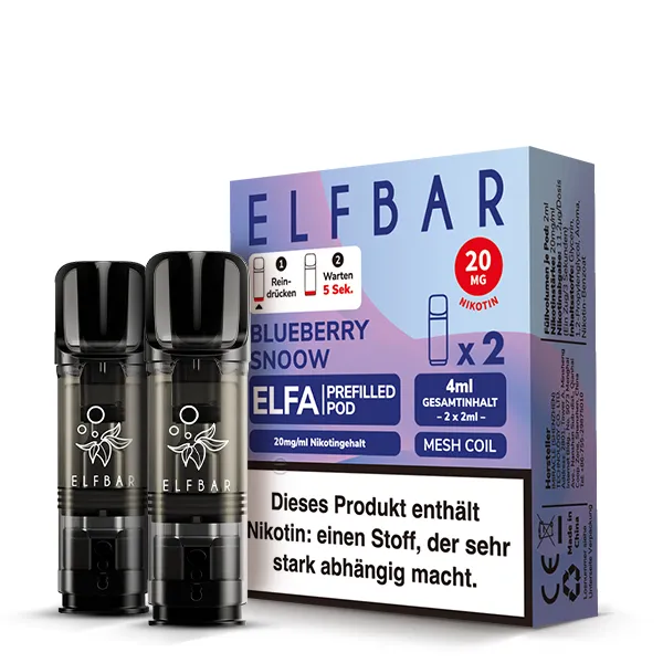 Elfbar ELFA Pods Blueberry Snoow 20 mg/ml