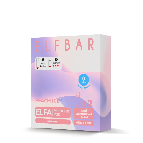Elfbar ELFA Pods Peach Ice 0 mg/ml