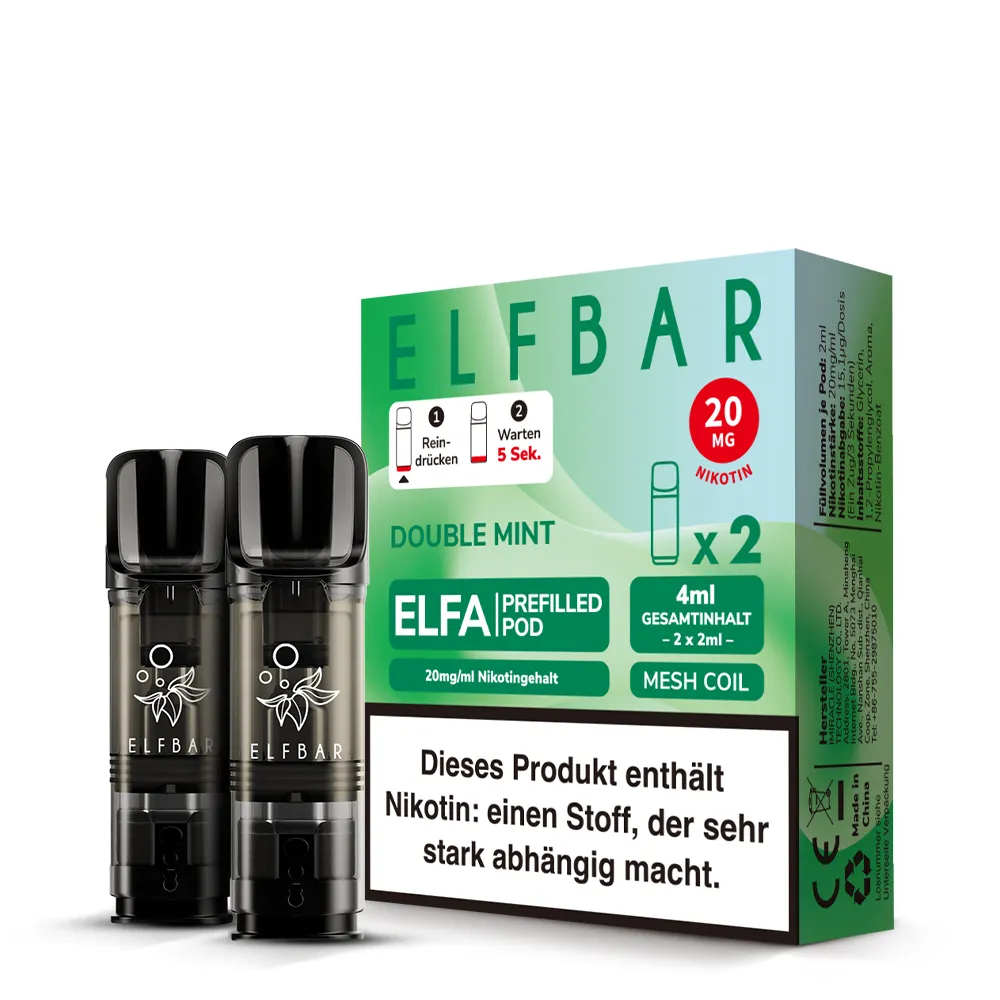 Elfbar ELFA Pods Double Mint 20 mg/ml