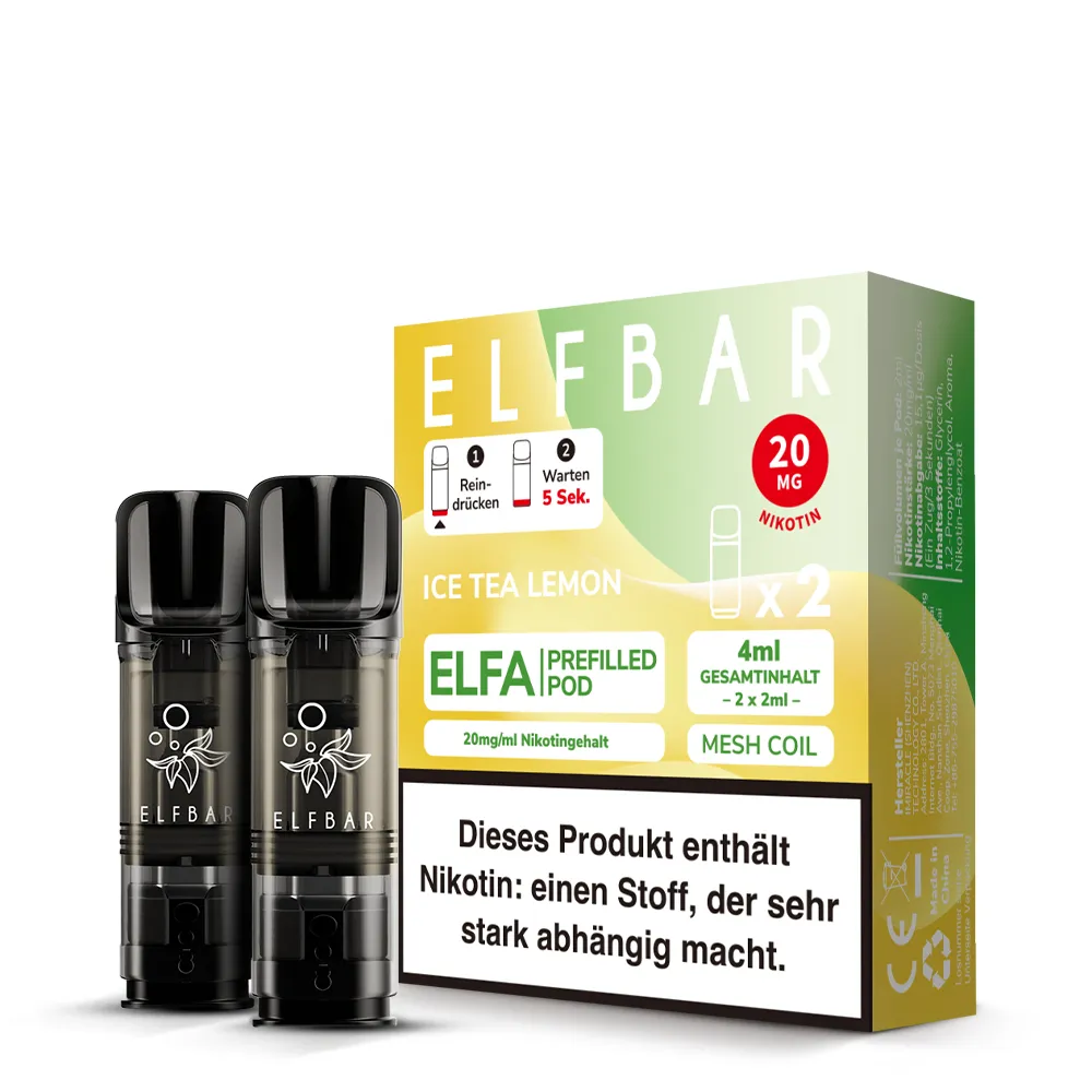 Elfbar ELFA Pods Ice Tea Lemon 20 mg/ml