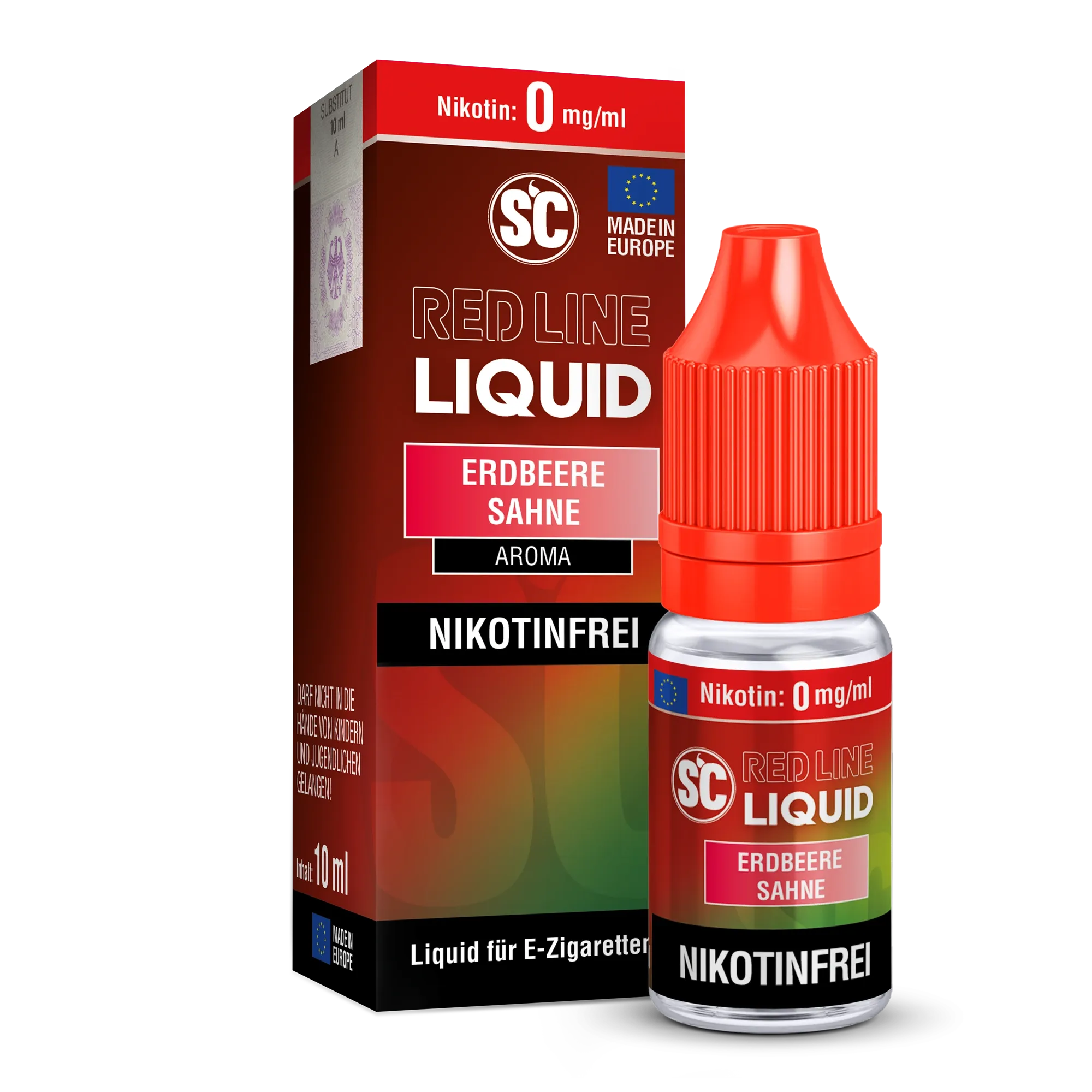SC Redline 10ml Erdbeere Sahne 0 mg/ml