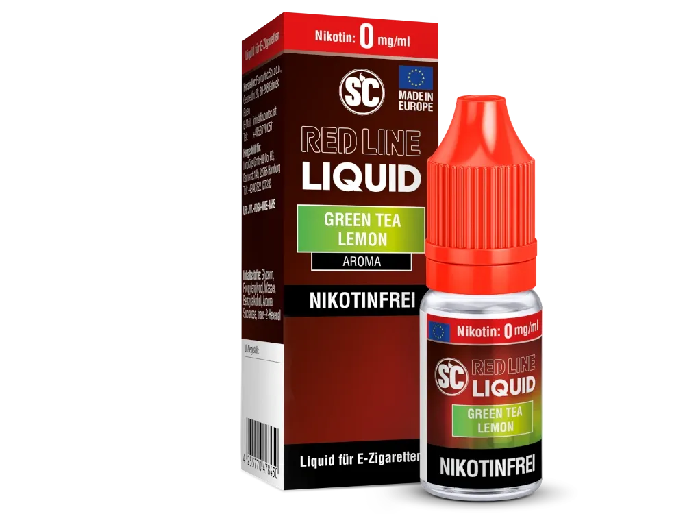 SC Redline 10ml Green Tea Lemon 0 mg/ml
