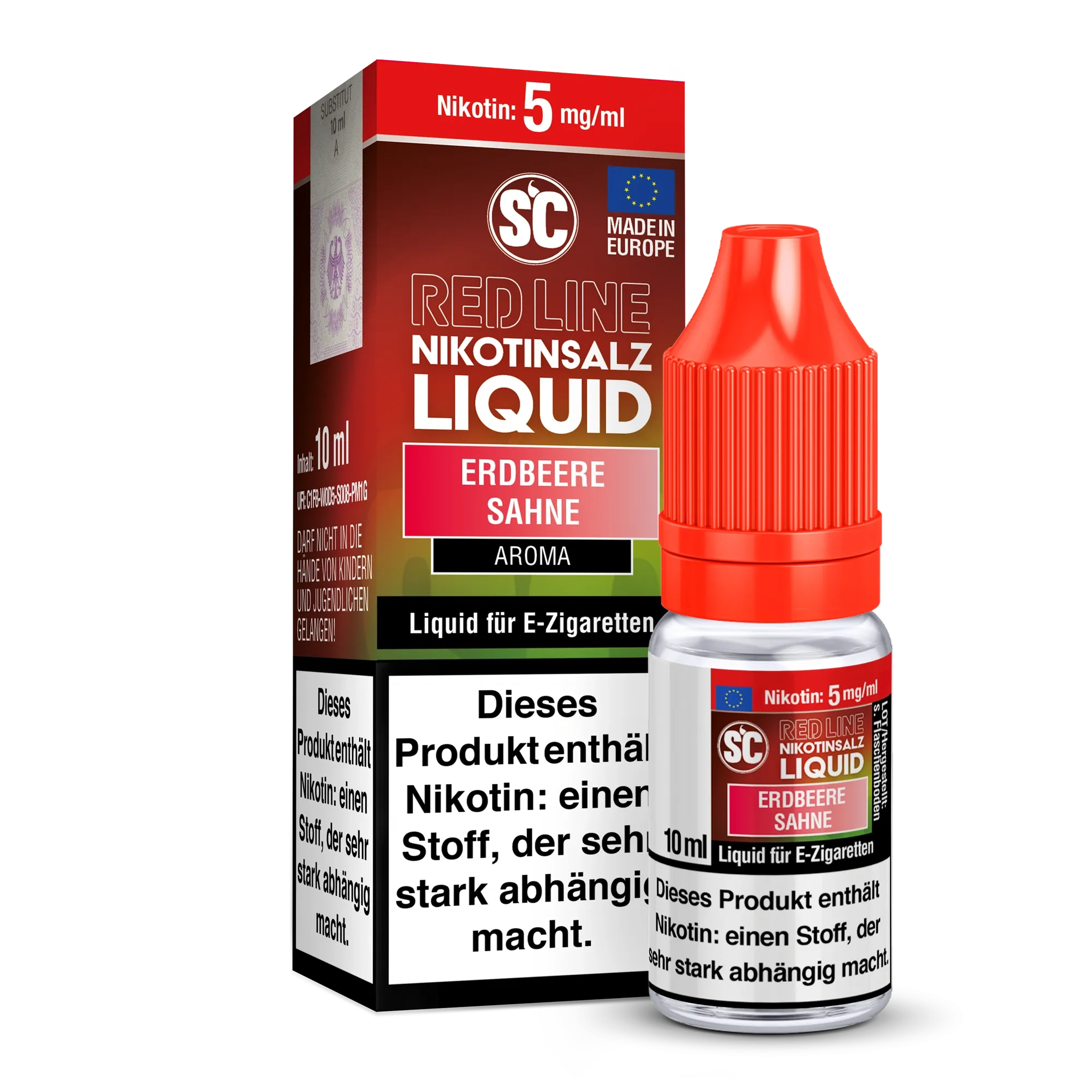 SC Redline 10ml Erdbeere Sahne 5 mg/ml