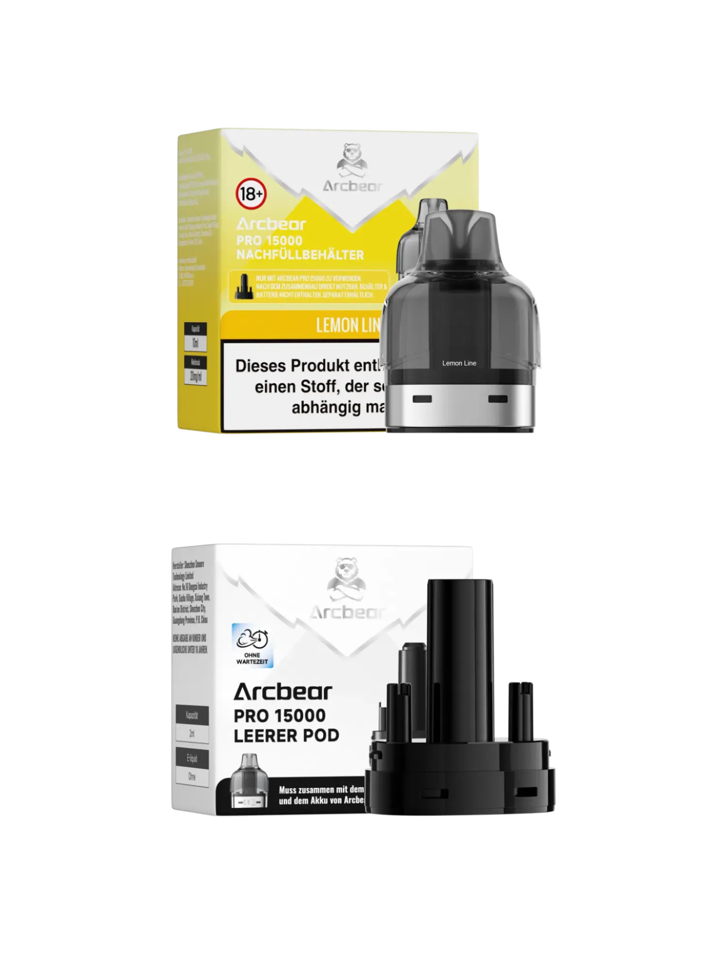 Arcbear 15000 Pods Lemon Line