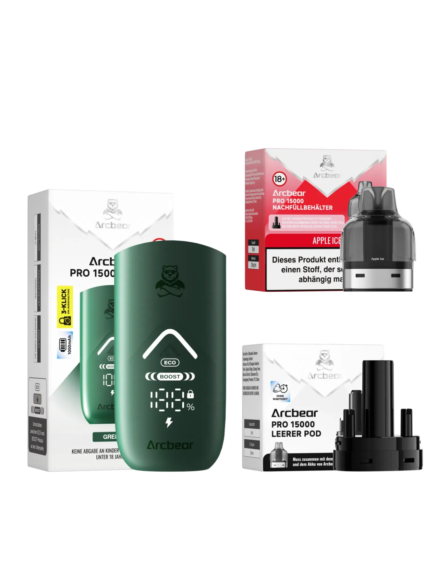 Arcbear 15000 Starter Kit Apple Ice