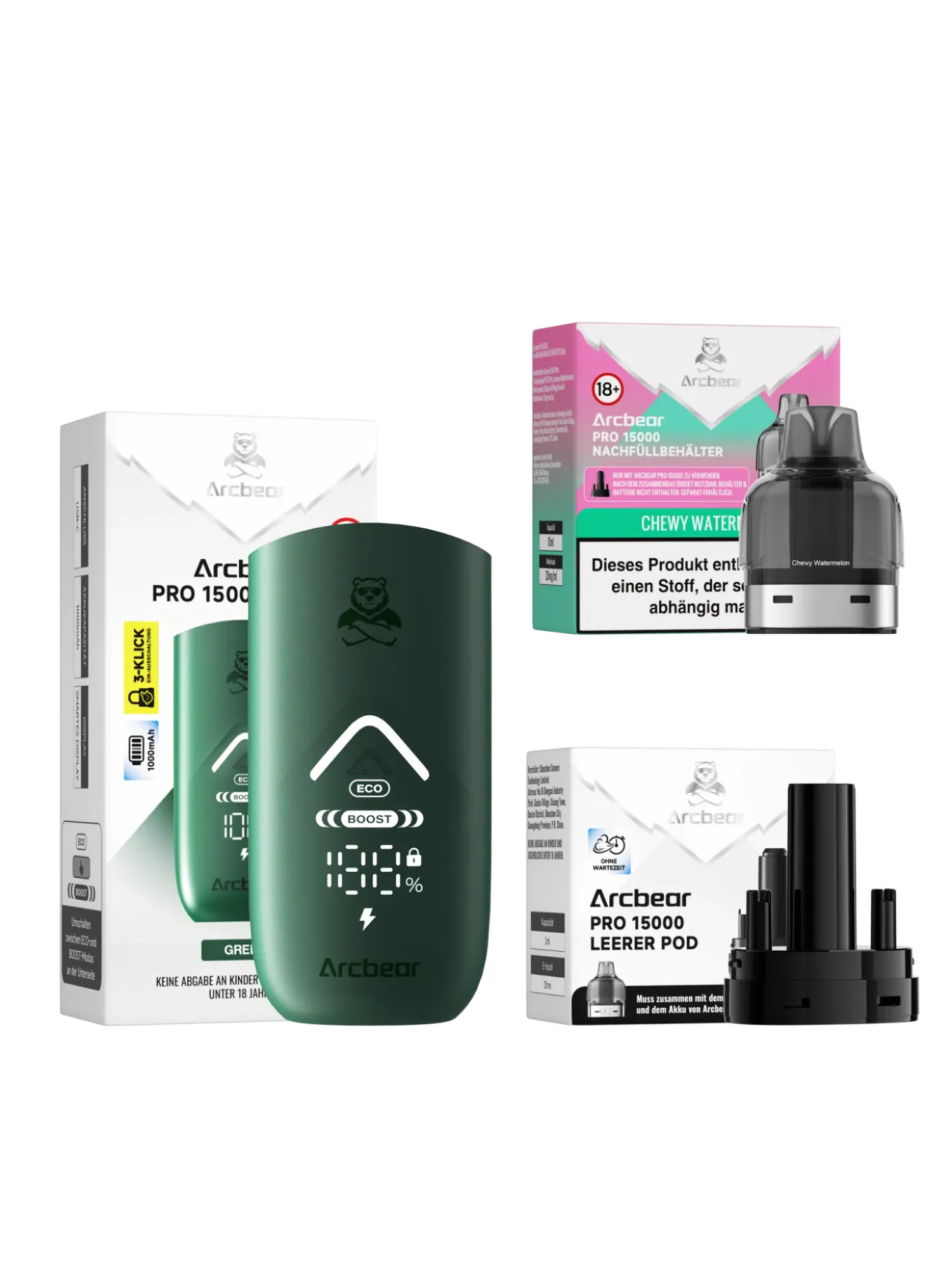 Arcbear 15000 Starter Kit Chewy Watermelon