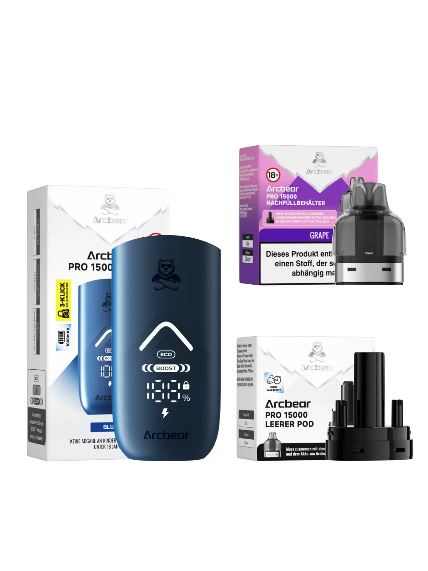 Arcbear 15000 Starter Kit Grape