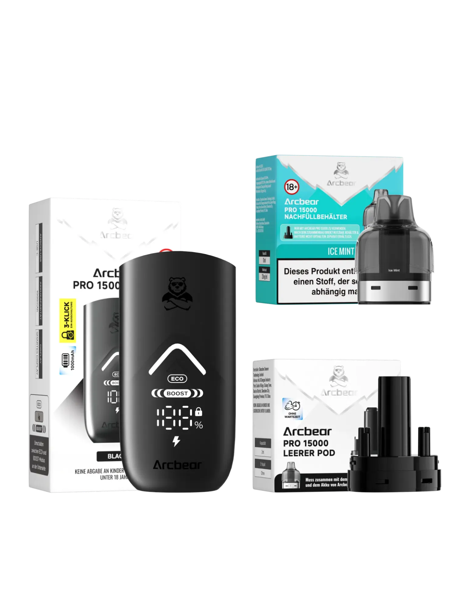 Arcbear 15000 Starter Kit Ice Mint