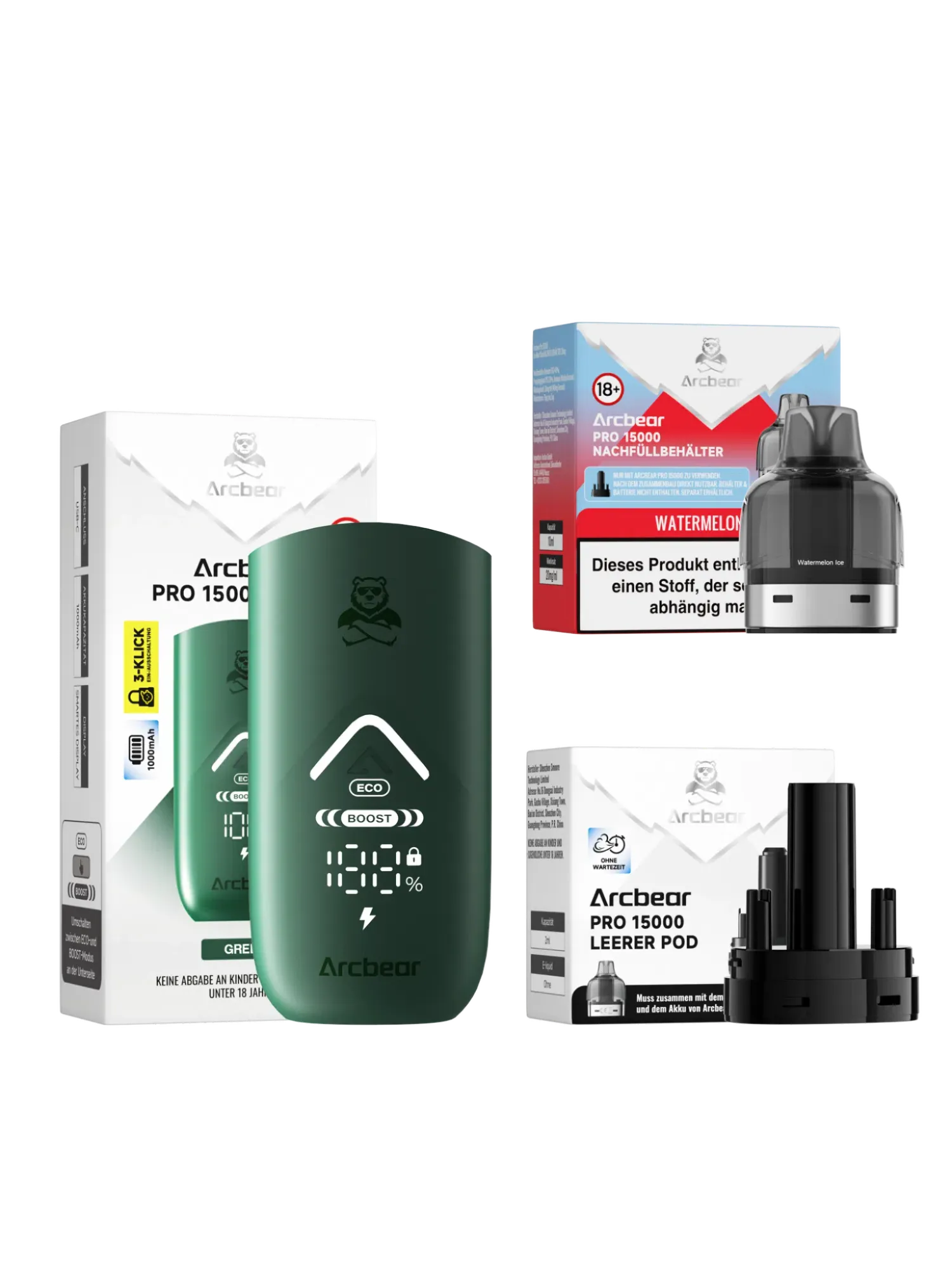 Arcbear 15000 Starter Kit Watermelon Ice