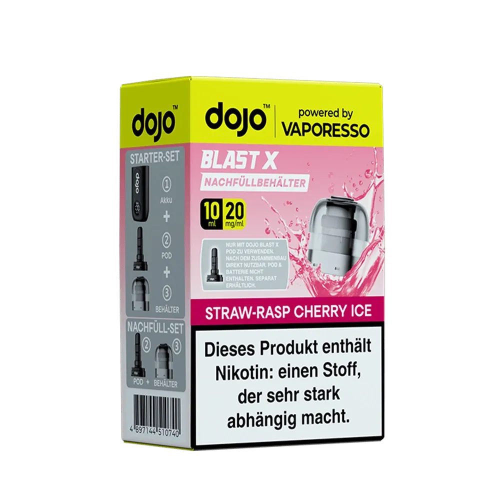 Dojo Blast X Pods Straw Rasp Cherry Ice