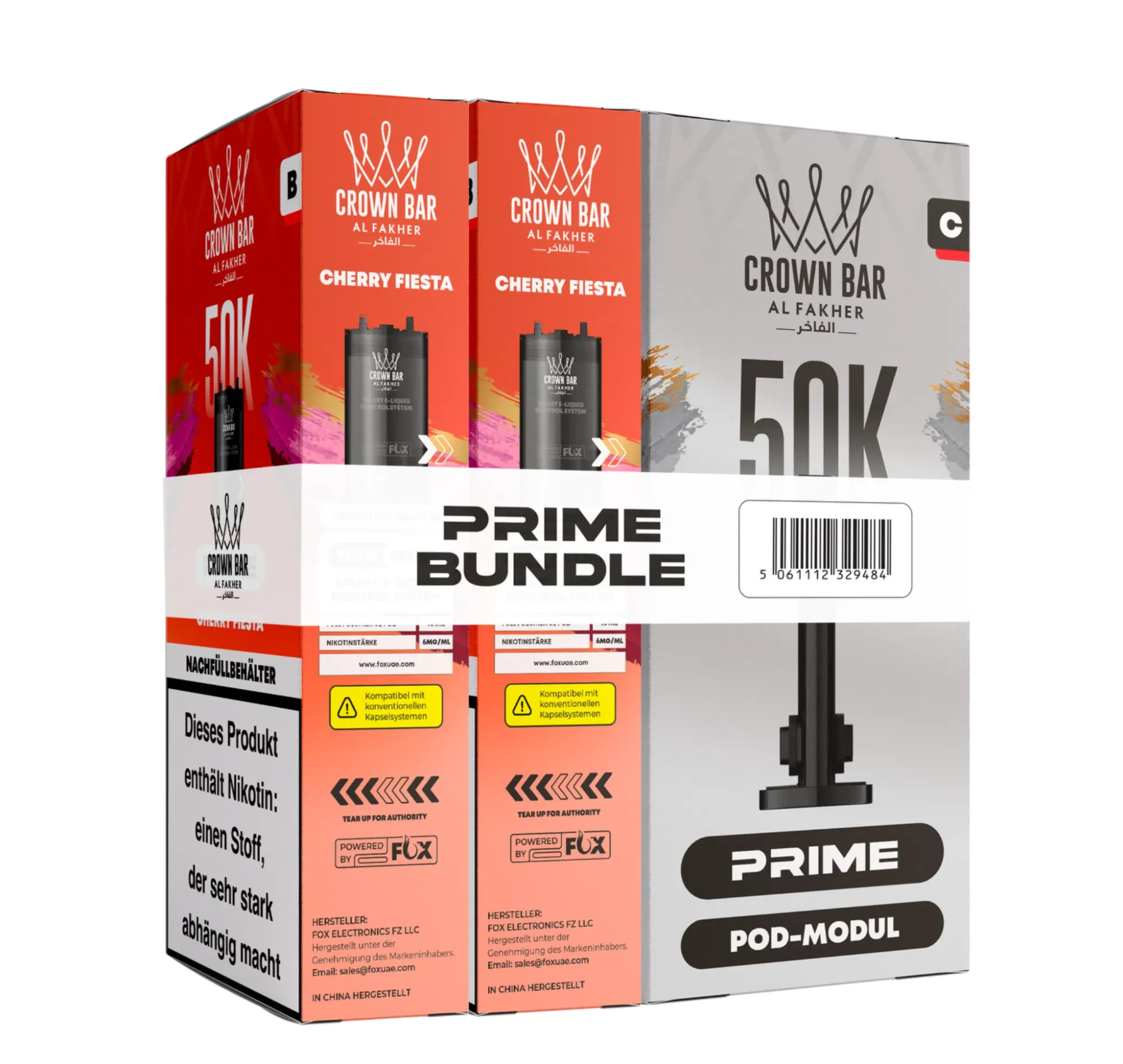 Al Fakher 50K Hypermax Prime Pod Bundle Cherry Fiesta