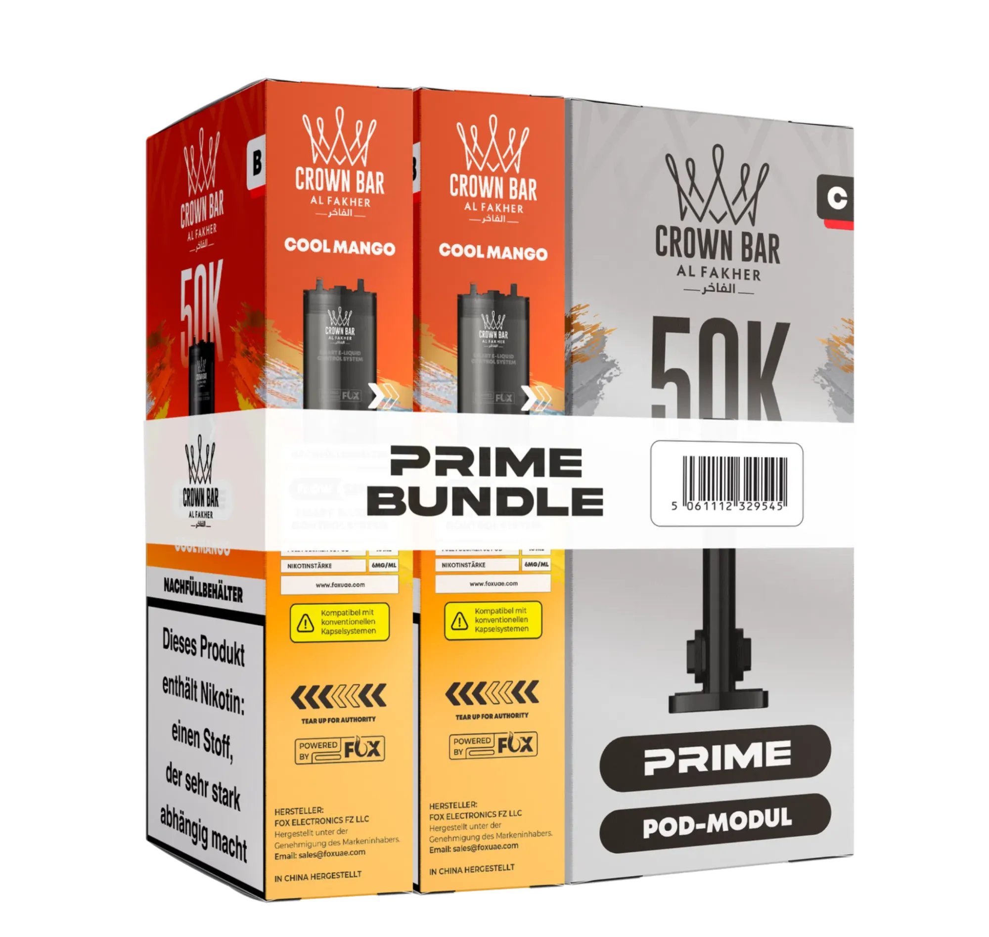 Al Fakher 50K Hypermax Prime Pod Bundle Cool Mango