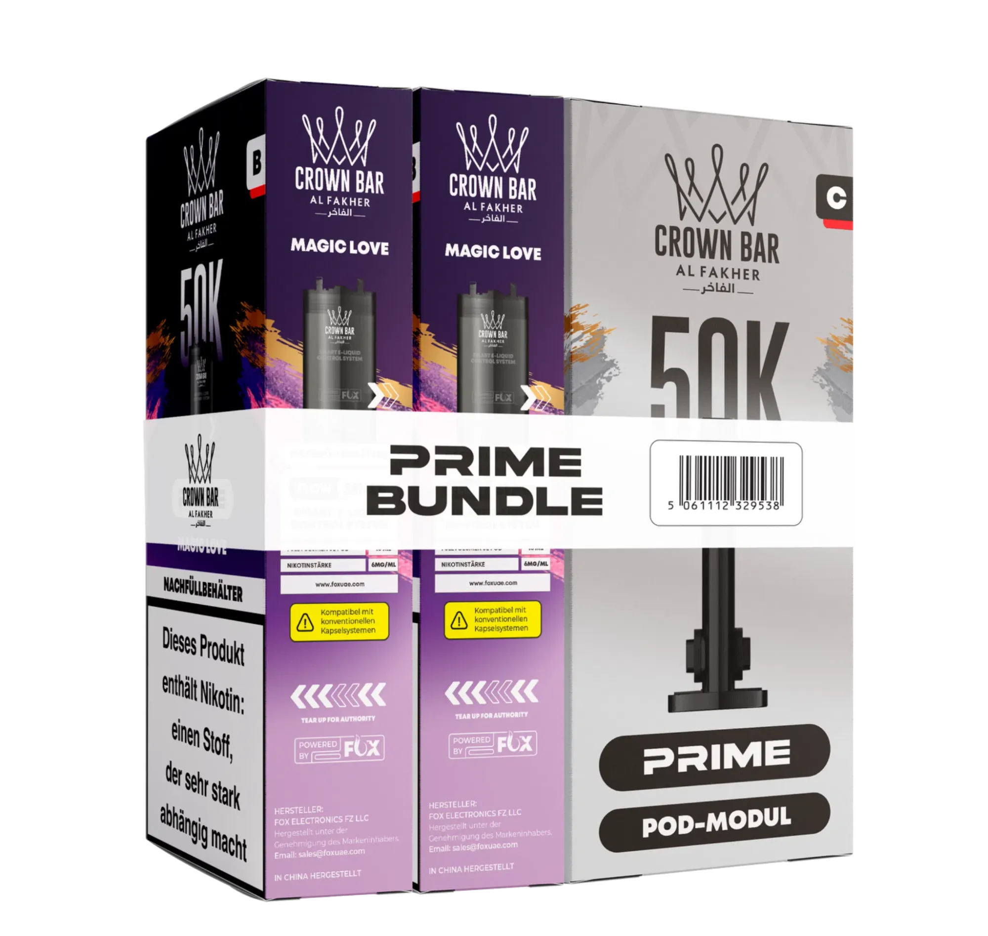 Al Fakher 50K Hypermax Prime Pod Bundle Magic Love