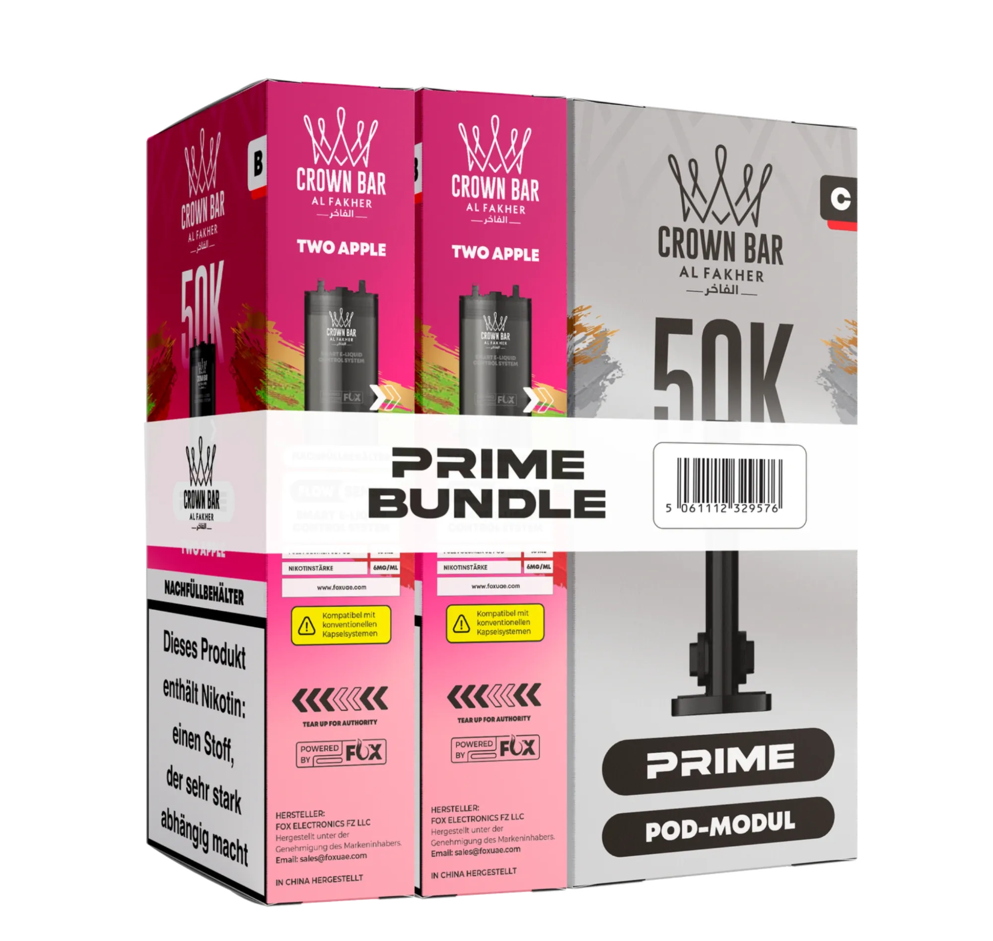 Al Fakher 50K Hypermax Prime Pod Bundle Two Apple