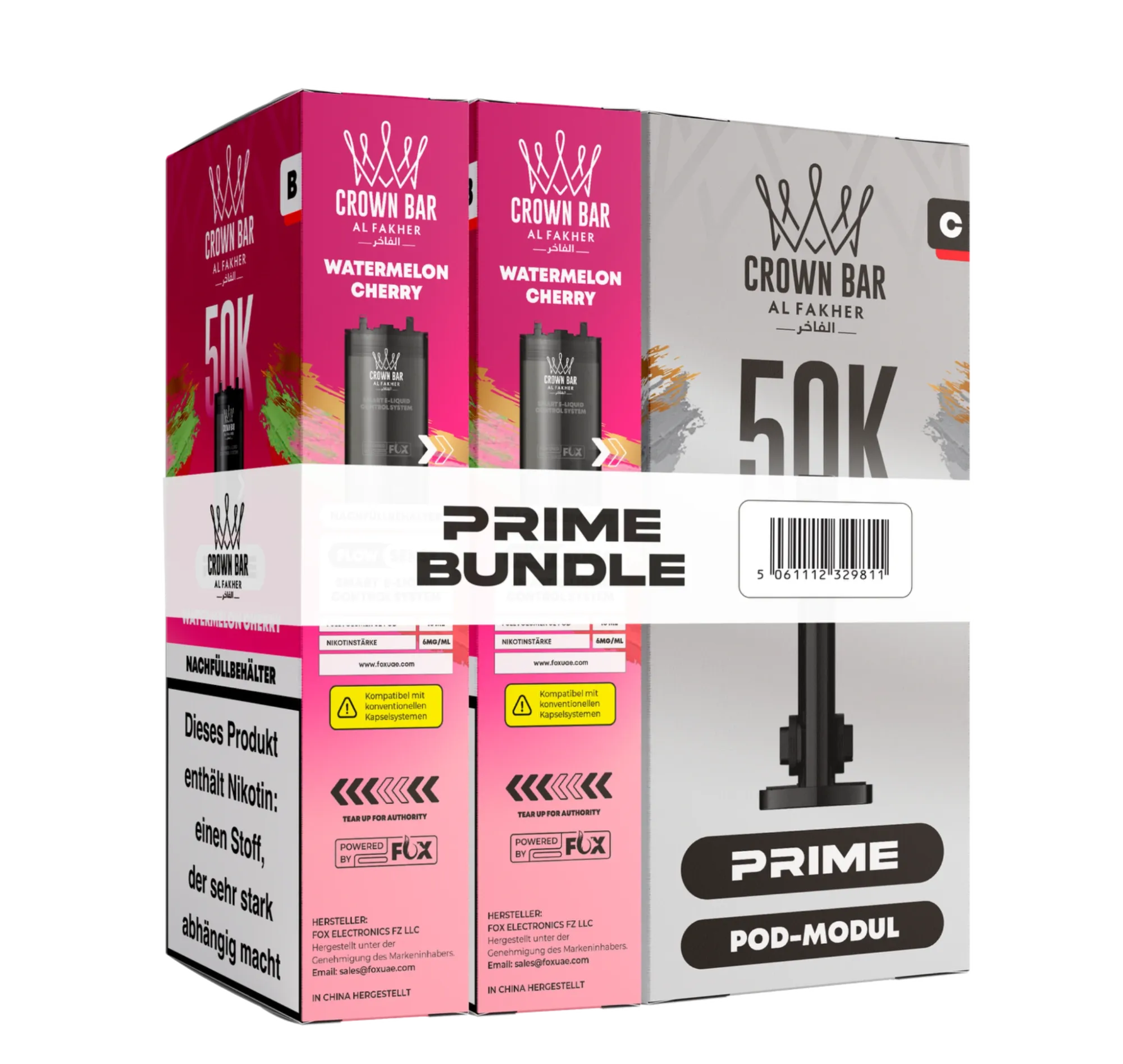 Al Fakher 50K Hypermax Prime Pod Bundle Watermelon Cherry