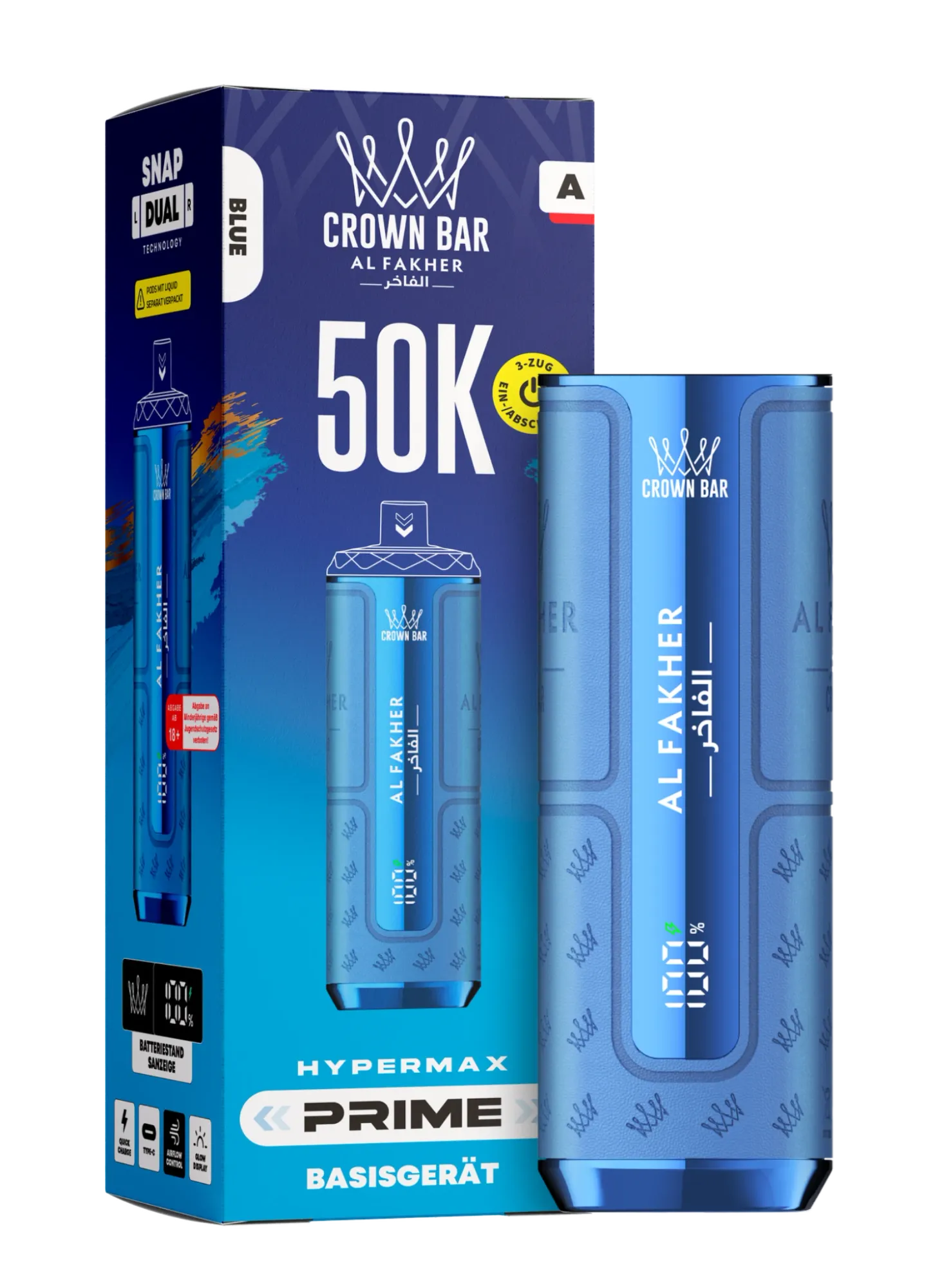 Al Fakher 50K Hypermax Prime Akkuträger Blue