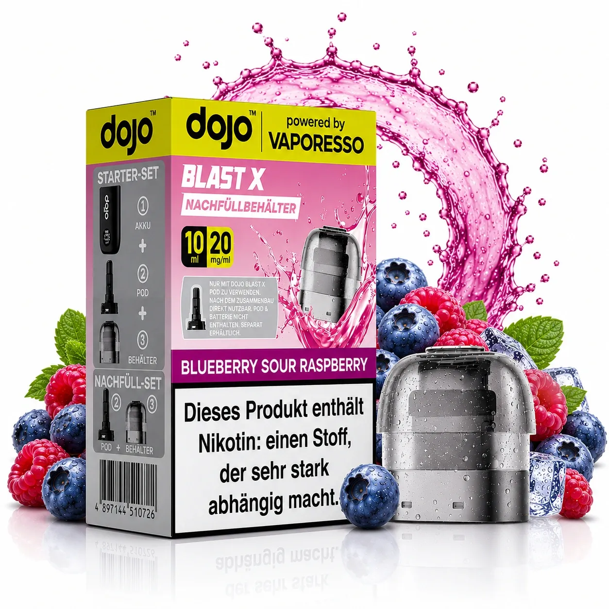 Dojo Blast X Pods Blueberry Sour Raspberry